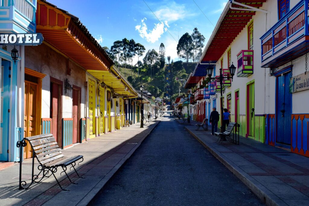 Town of Salento on the Coffe Region, Colombia